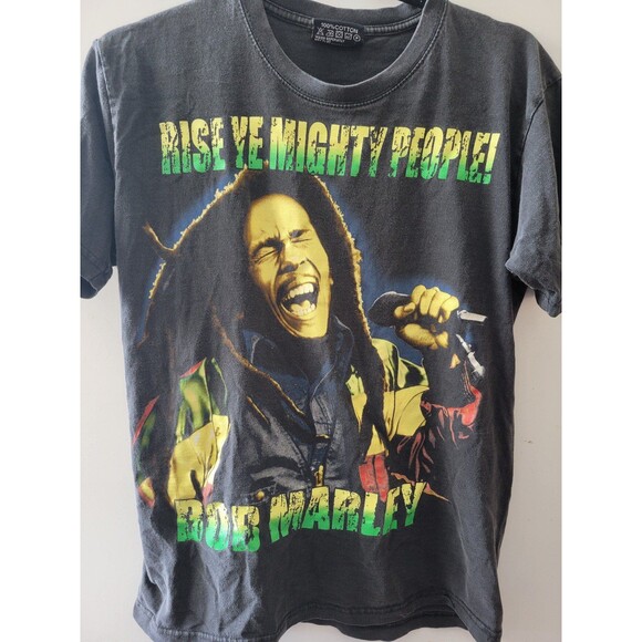 Vintage Bob Marley Rise Ye Mighty People Tshirt - Picture 5 of 12
